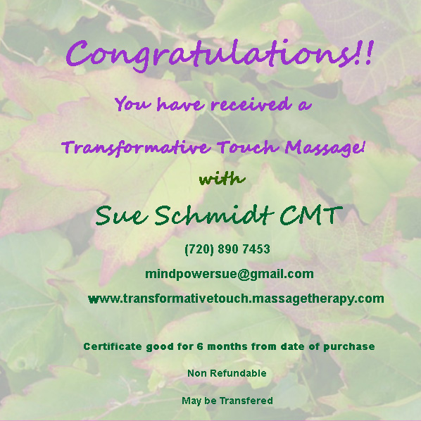 Massage T Certificates